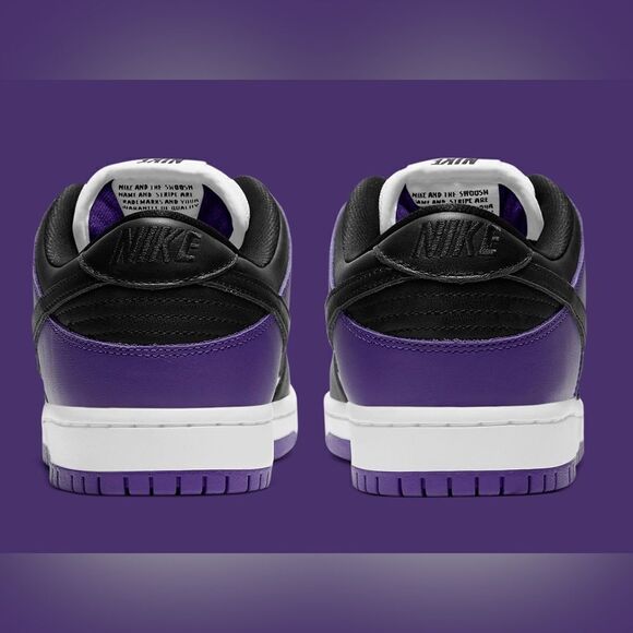 NIKE SB DUNK LOW COURT PURPLE black white BQ6817-500 size 8 - 14 main image 9